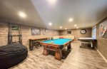 Game room with pool table and Air Hockey